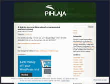 Tablet Screenshot of pihlaja.wordpress.com