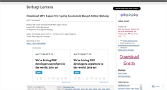 Desktop Screenshot of berbagilentera.wordpress.com