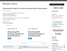 Tablet Screenshot of berbagilentera.wordpress.com