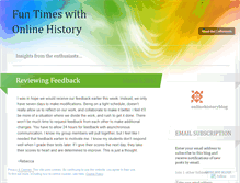 Tablet Screenshot of onlinehistoryblog.wordpress.com