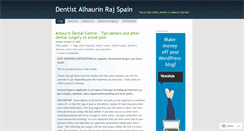 Desktop Screenshot of dentistalhaurinraj.wordpress.com