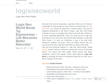 Tablet Screenshot of logixneoworld.wordpress.com