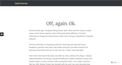 Desktop Screenshot of darkentries.wordpress.com