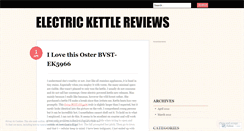 Desktop Screenshot of electrickettlereviews.wordpress.com