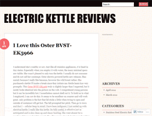 Tablet Screenshot of electrickettlereviews.wordpress.com