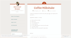 Desktop Screenshot of idiotproofrecipes.wordpress.com