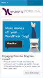 Mobile Screenshot of engagingpotential.wordpress.com