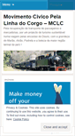Mobile Screenshot of linhaferroviariadocorgo.wordpress.com