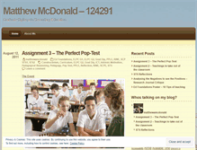 Tablet Screenshot of matthewamcdonald.wordpress.com