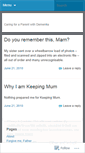 Mobile Screenshot of justkeepingmum.wordpress.com