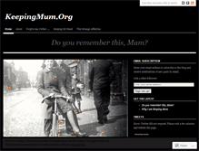 Tablet Screenshot of justkeepingmum.wordpress.com