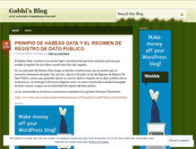 Tablet Screenshot of gabhi.wordpress.com