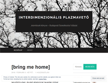 Tablet Screenshot of interdimenzionalis.wordpress.com