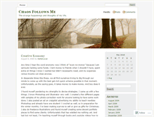 Tablet Screenshot of chaosfollowsme.wordpress.com