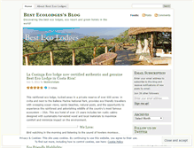 Tablet Screenshot of bestecolodges.wordpress.com
