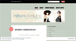 Desktop Screenshot of milkartdesigns.wordpress.com