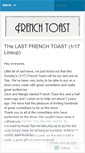 Mobile Screenshot of frenchtoastcomedy.wordpress.com