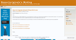 Desktop Screenshot of newartoriginals.wordpress.com
