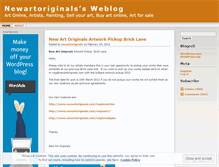 Tablet Screenshot of newartoriginals.wordpress.com