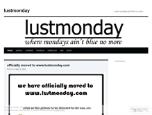 Tablet Screenshot of lustmonday.wordpress.com