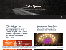 Tablet Screenshot of notasgeraes.wordpress.com