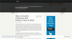 Desktop Screenshot of instantdealslive.wordpress.com