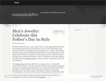 Tablet Screenshot of instantdealslive.wordpress.com