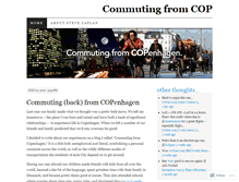 Tablet Screenshot of commutingfromcop.wordpress.com