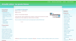 Desktop Screenshot of actualiteculture.wordpress.com