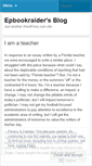 Mobile Screenshot of epbookraider.wordpress.com