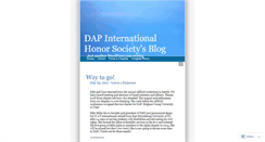 Desktop Screenshot of daphonorsociety.wordpress.com