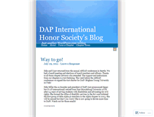 Tablet Screenshot of daphonorsociety.wordpress.com