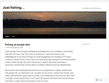 Tablet Screenshot of justfishing.wordpress.com