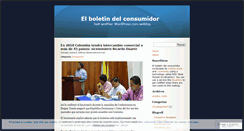 Desktop Screenshot of elboletindelconsumidor.wordpress.com