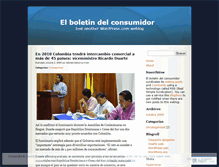 Tablet Screenshot of elboletindelconsumidor.wordpress.com