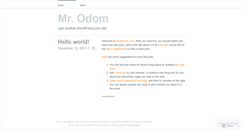 Desktop Screenshot of mrodom.wordpress.com