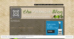 Desktop Screenshot of frangiaecochic.wordpress.com