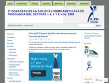 Tablet Screenshot of congresosipd.wordpress.com