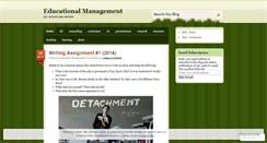 Desktop Screenshot of educationalmanagement.wordpress.com