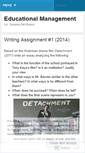 Mobile Screenshot of educationalmanagement.wordpress.com