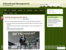 Tablet Screenshot of educationalmanagement.wordpress.com