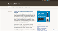 Desktop Screenshot of businessethicsreview.wordpress.com