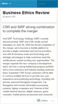 Mobile Screenshot of businessethicsreview.wordpress.com