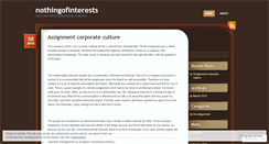 Desktop Screenshot of nothingofinterests.wordpress.com