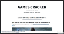 Desktop Screenshot of gamescracker.wordpress.com