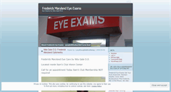 Desktop Screenshot of frederickoptometrist.wordpress.com