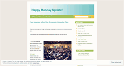 Desktop Screenshot of happymondayupdate.wordpress.com