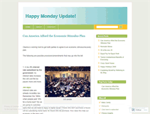 Tablet Screenshot of happymondayupdate.wordpress.com