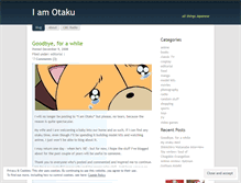 Tablet Screenshot of iamotaku.wordpress.com