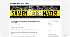 Desktop Screenshot of denhaagtegenracisme.wordpress.com